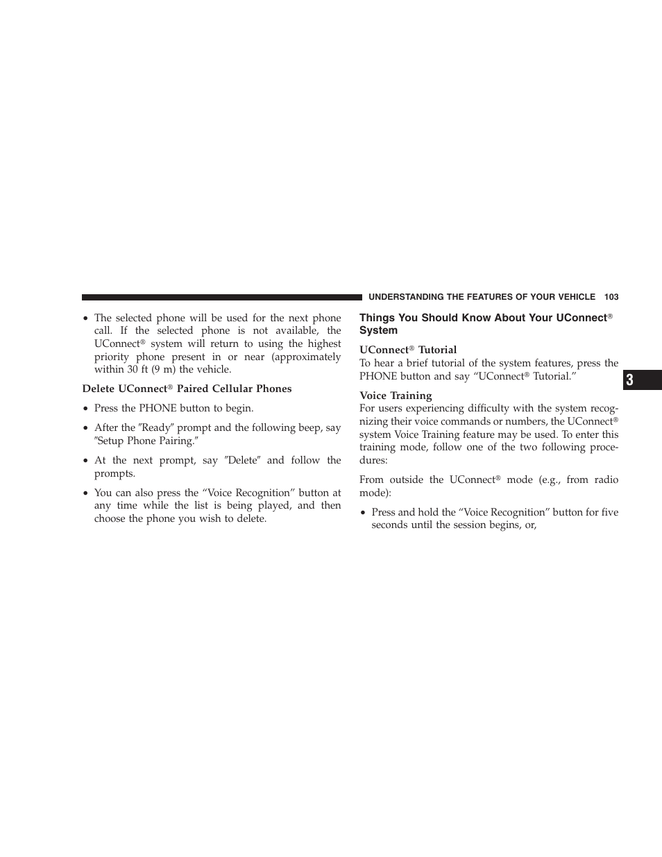 Things you should know about your uconnect system, Advanced phone connectivity | Dodge 2008 Charger SRT8 User Manual | Page 105 / 442