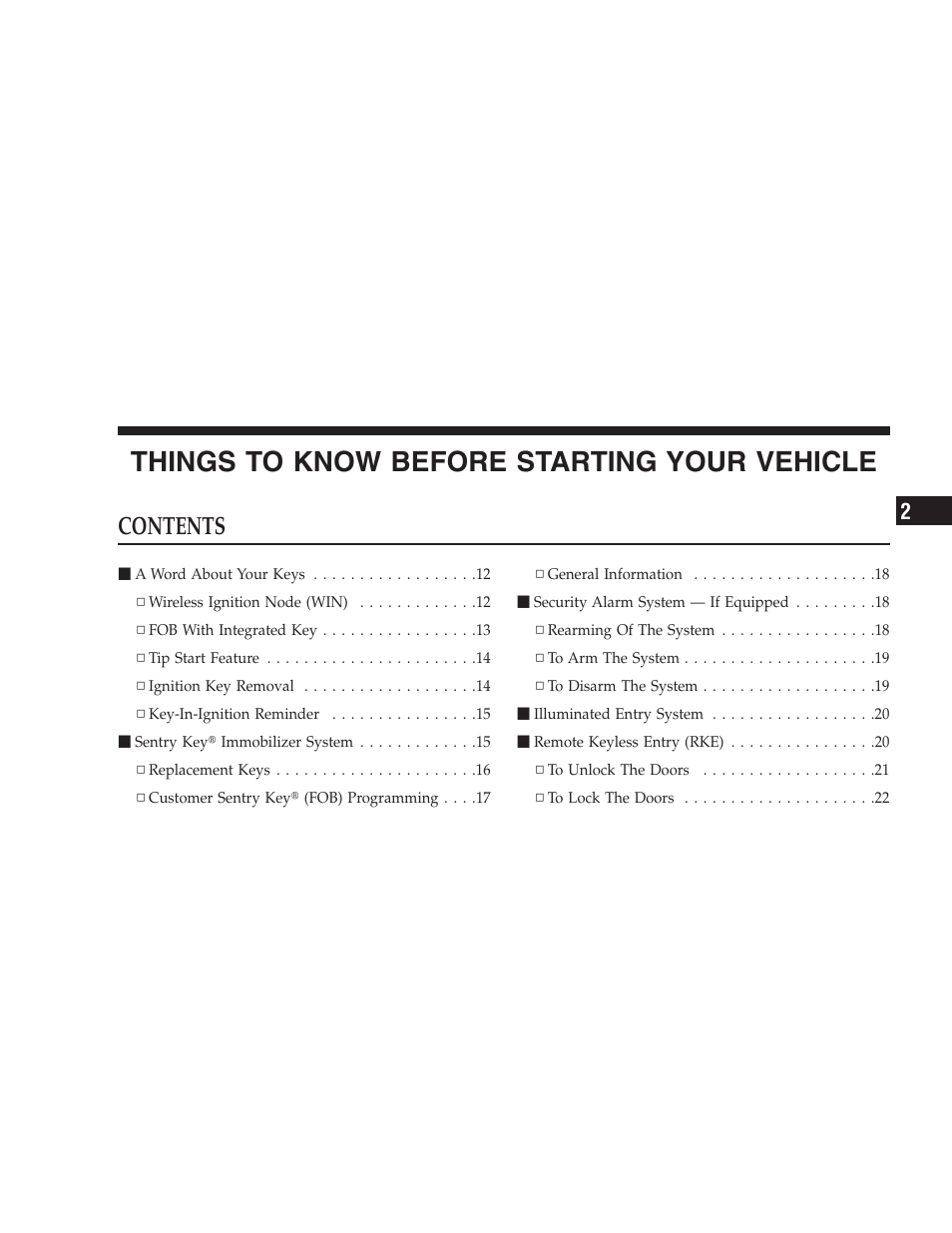 Dodge 2008 Charger SRT8 User Manual | Page 11 / 442