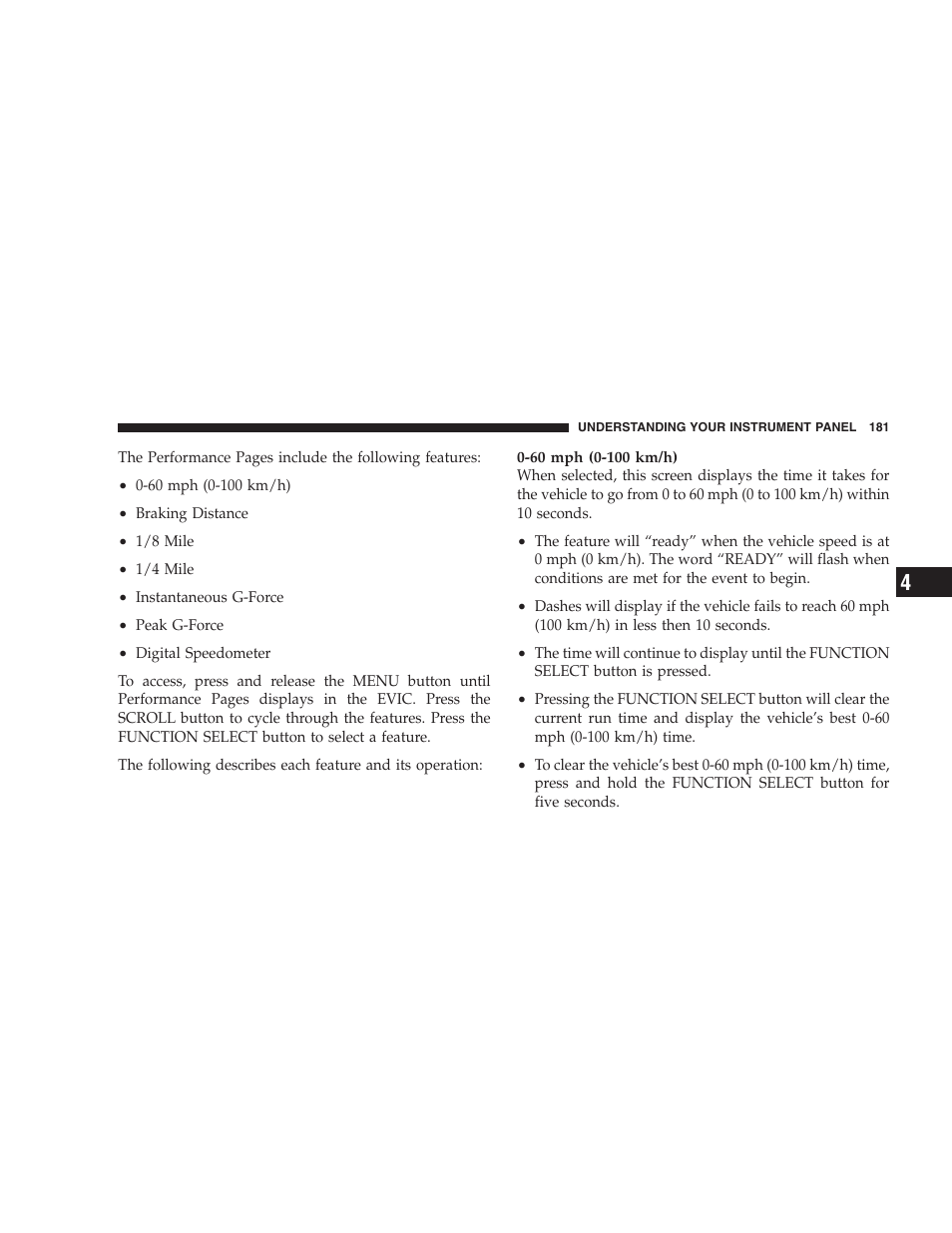 Trip functions | Dodge 2008 Charger SRT8 User Manual | Page 183 / 442