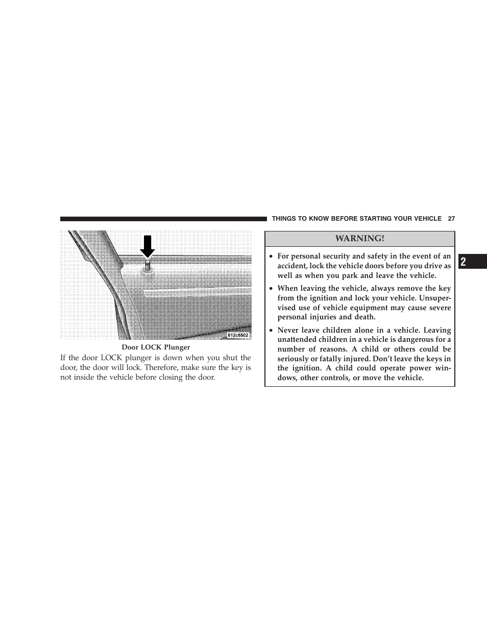 Dodge 2008 Charger SRT8 User Manual | Page 29 / 442