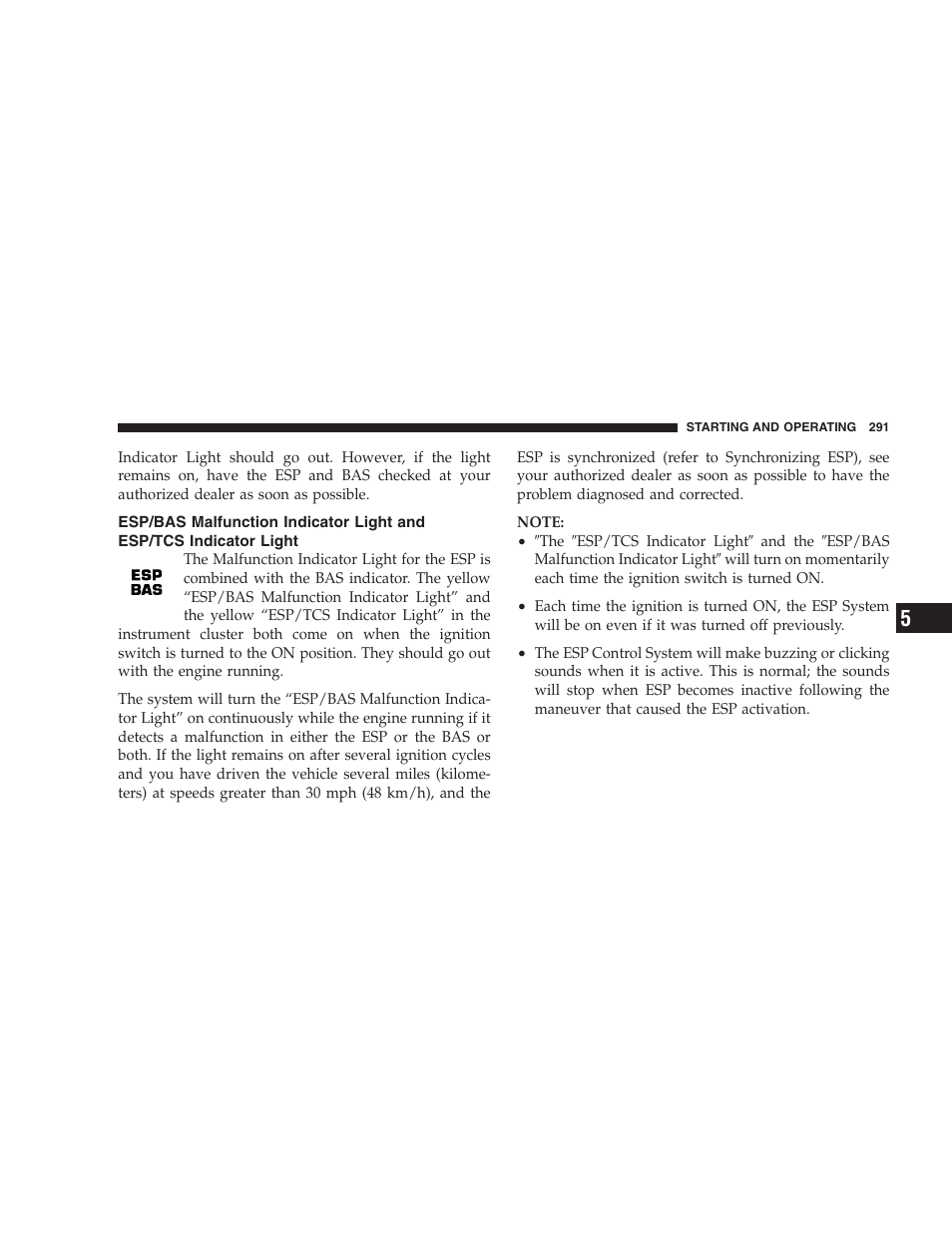 Tcs (traction control system), Bas (brake assist system) | Dodge 2008 Charger SRT8 User Manual | Page 293 / 442