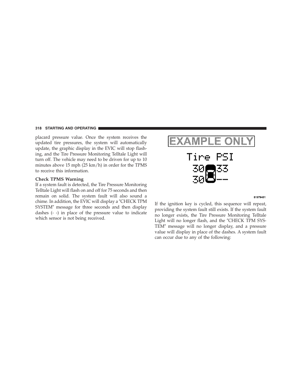 Tire rotation — all season tires | Dodge 2008 Charger SRT8 User Manual | Page 320 / 442