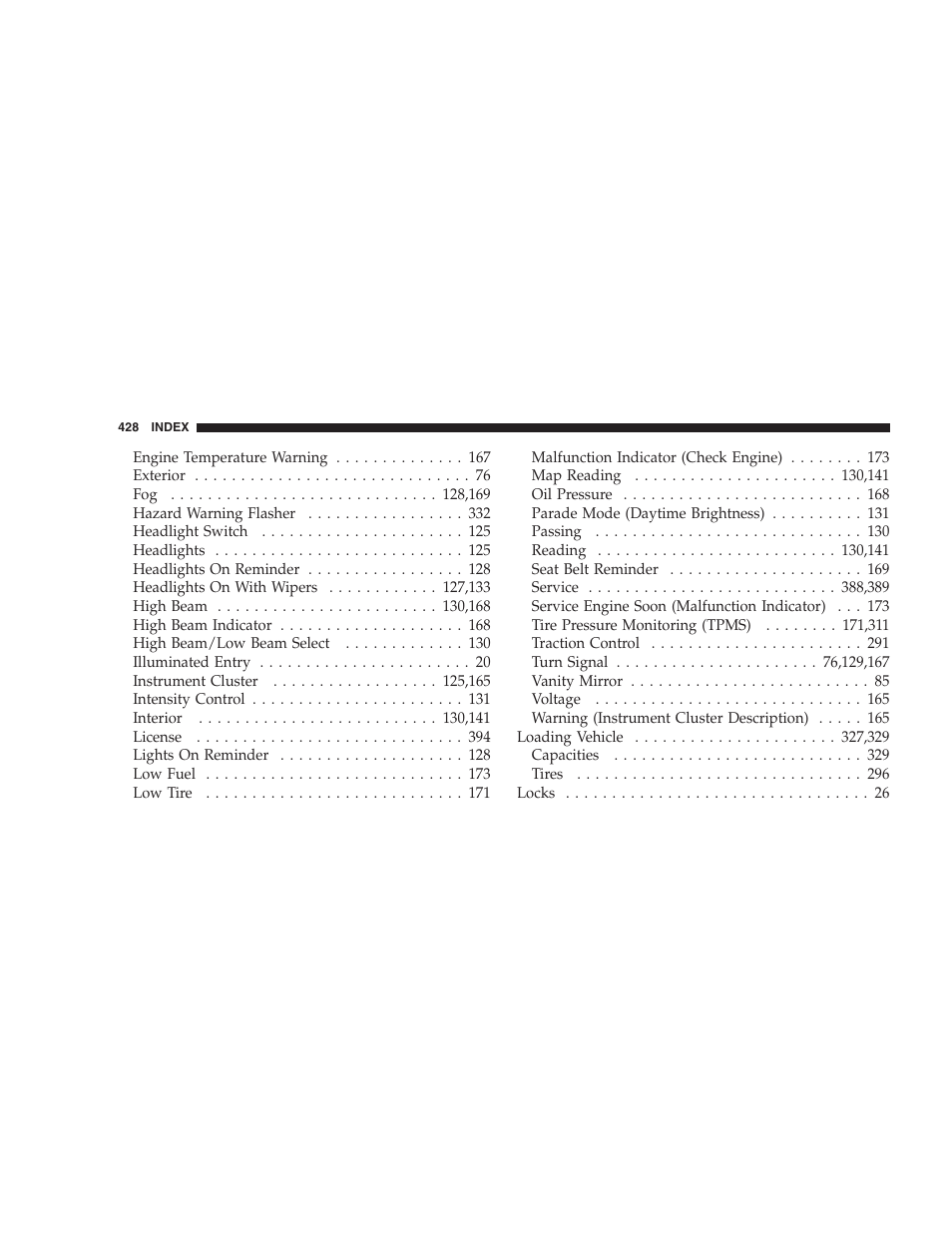 Dodge 2008 Charger SRT8 User Manual | Page 430 / 442