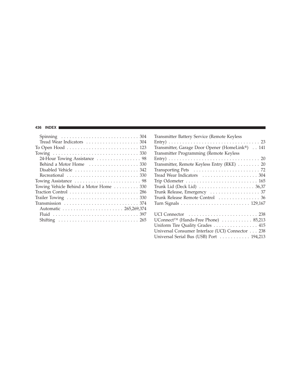 Dodge 2008 Charger SRT8 User Manual | Page 438 / 442