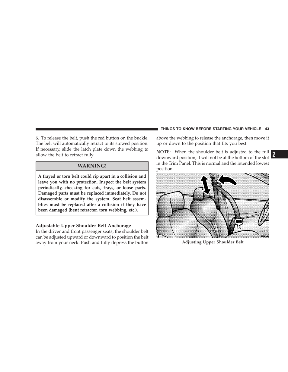 Dodge 2008 Charger SRT8 User Manual | Page 45 / 442
