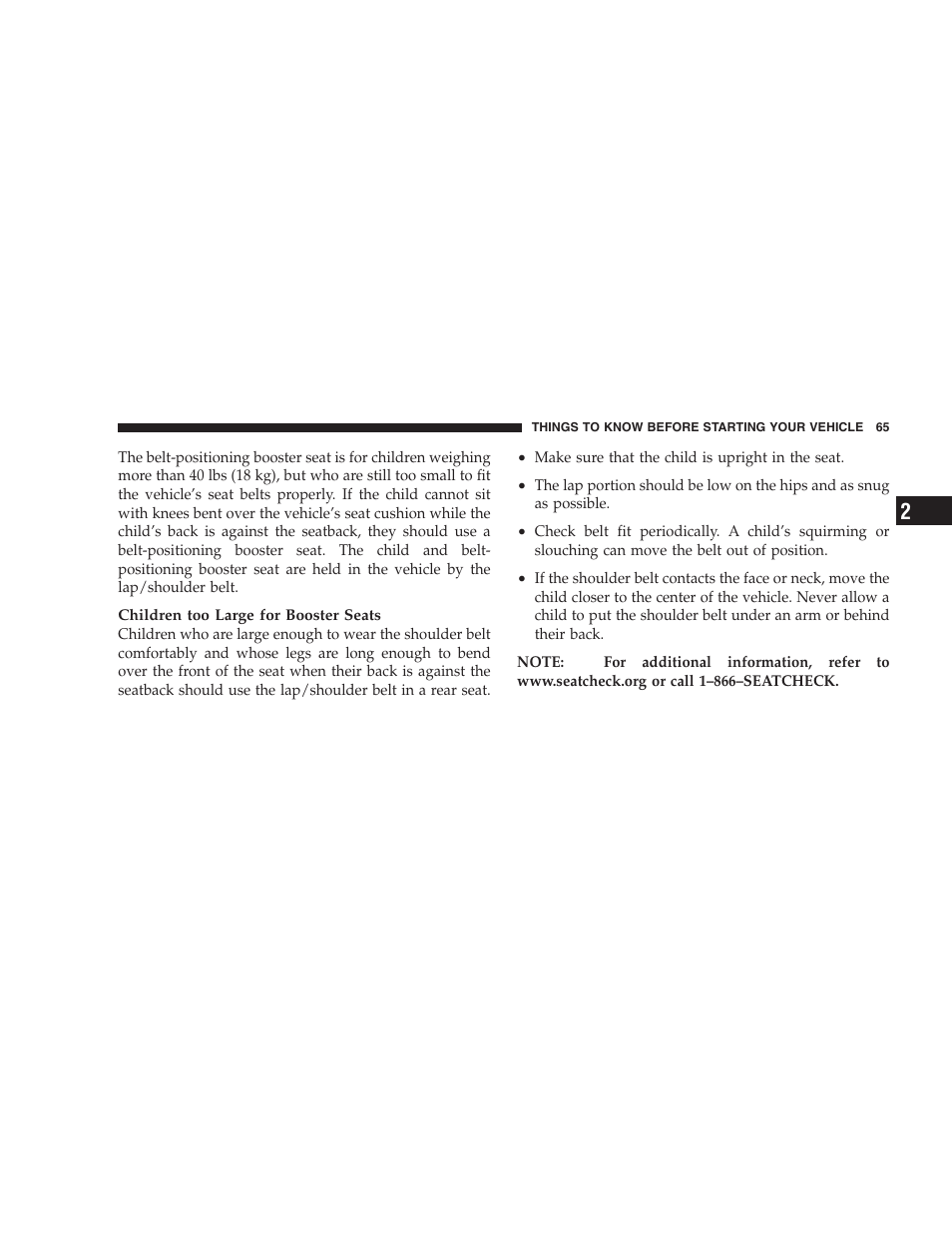 Dodge 2008 Charger SRT8 User Manual | Page 67 / 442