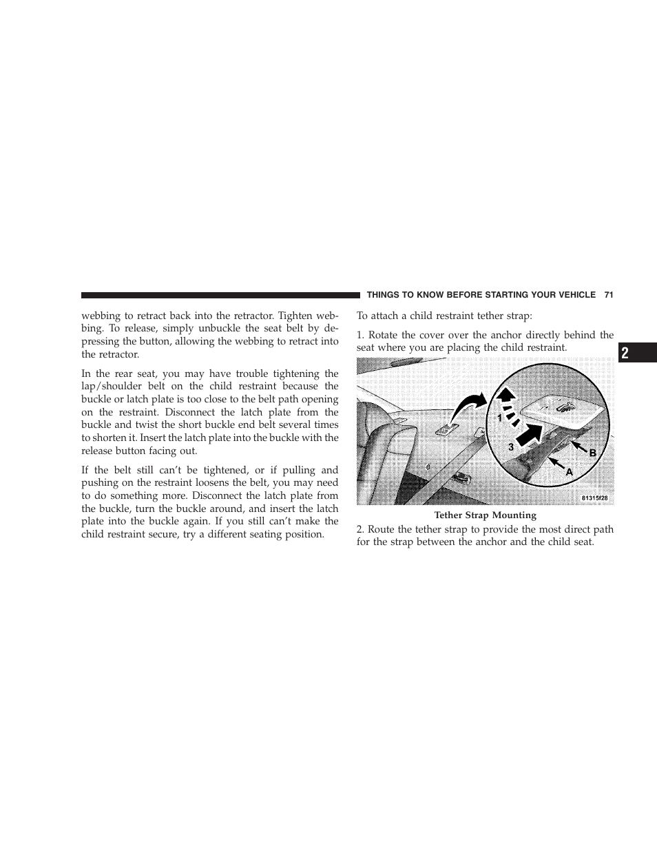 Dodge 2008 Charger SRT8 User Manual | Page 73 / 442