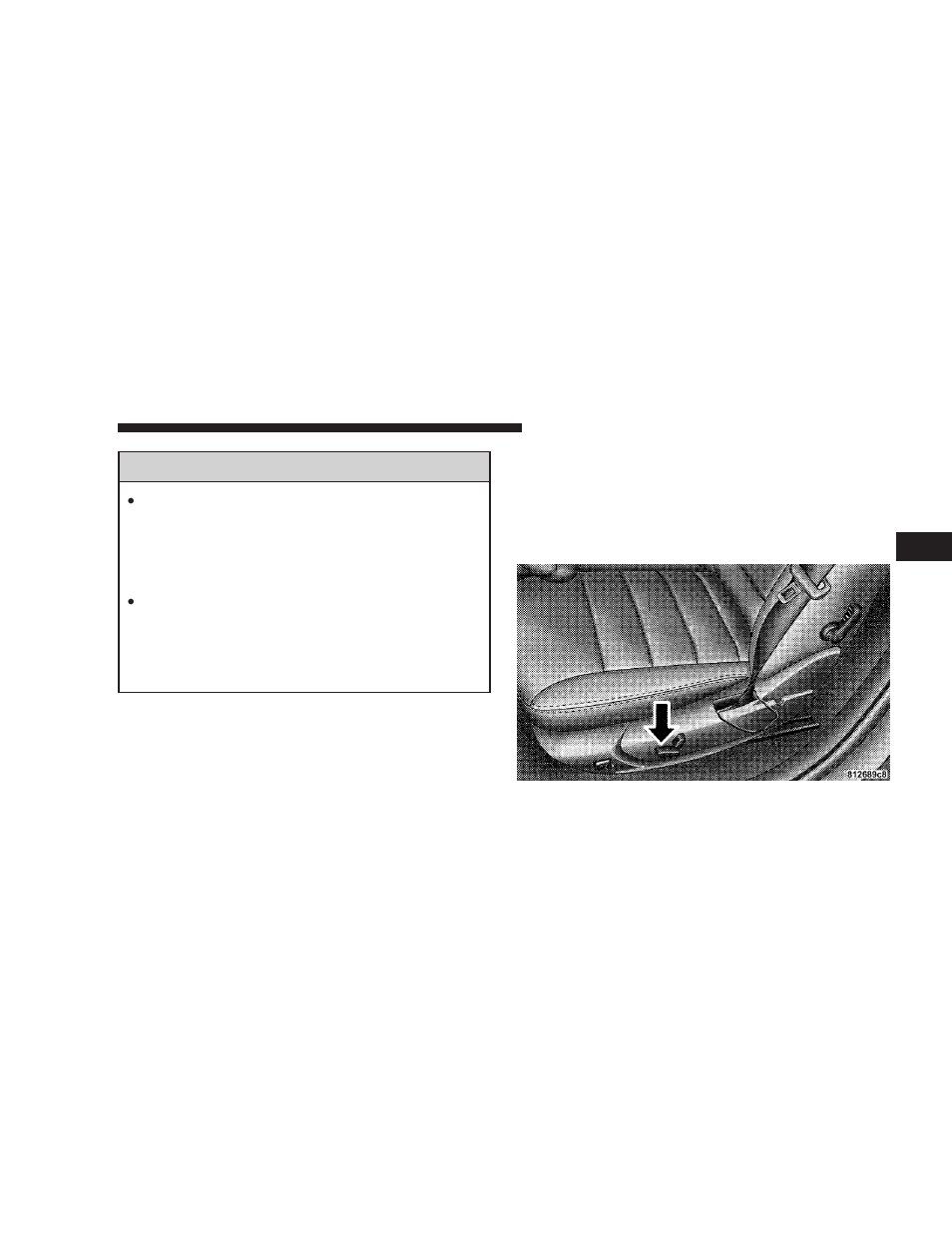 Power seats - if equipped, Power seats — if equipped | Dodge 2008 LX49 Magnum User Manual | Page 117 / 482