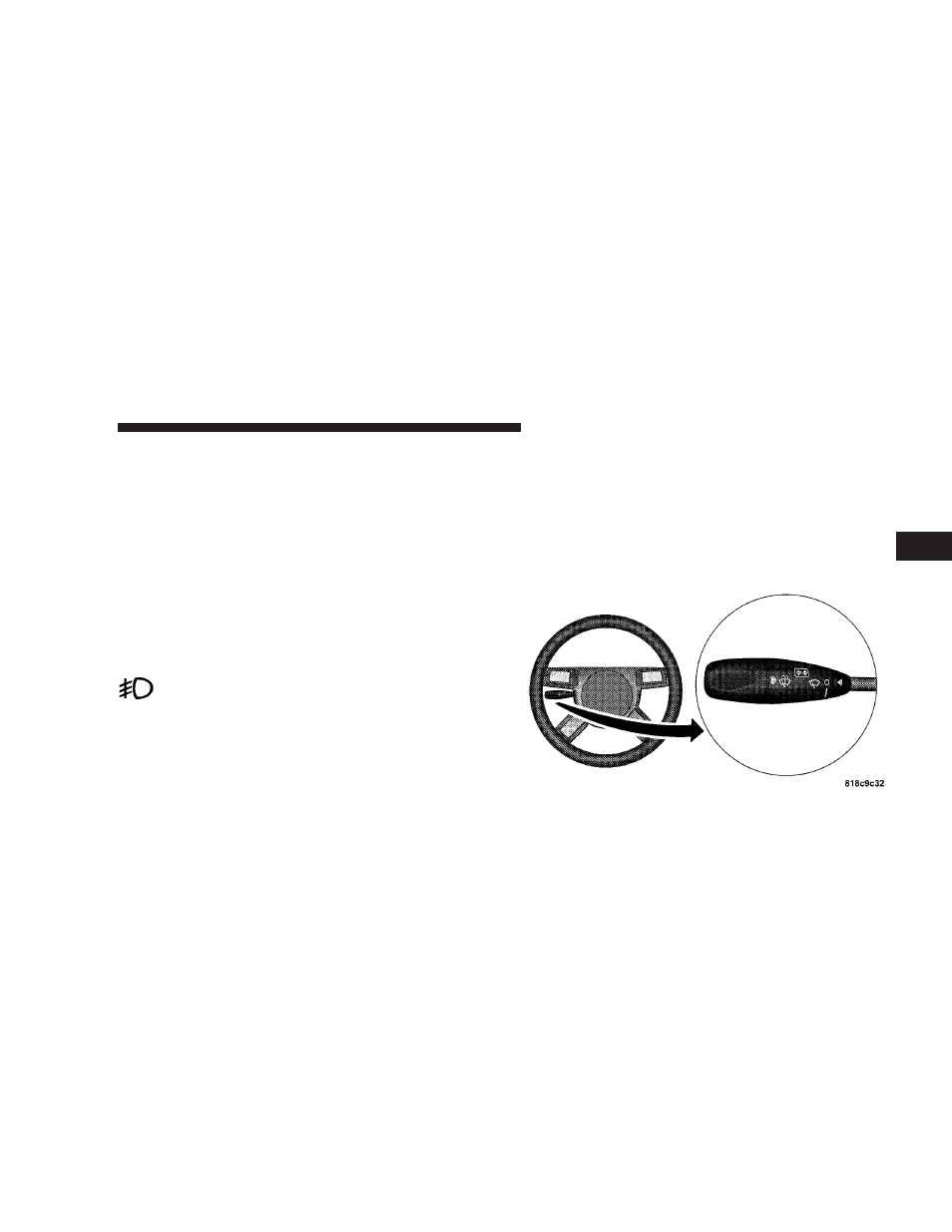 Daytime running lights - if equipped, Lights-on reminder, Fog lights - if equipped | Multi-function lever, Daytime running lights — if equipped, Fog lights — if equipped | Dodge 2008 LX49 Magnum User Manual | Page 127 / 482