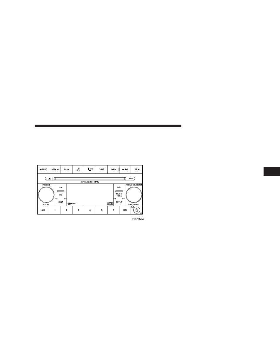 Operating instructions - radio mode, Sales code res — am/fm stereo radio with, Cd player (mp3 aux jack) | Dodge 2008 Nitro User Manual | Page 213 / 434