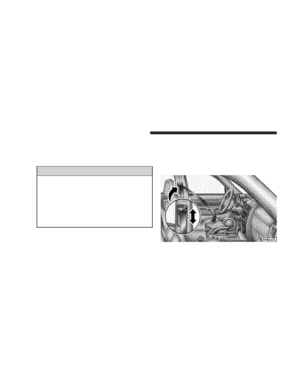 Adjustable upper shoulder belt anchorage | Dodge 2008 Nitro User Manual | Page 44 / 434