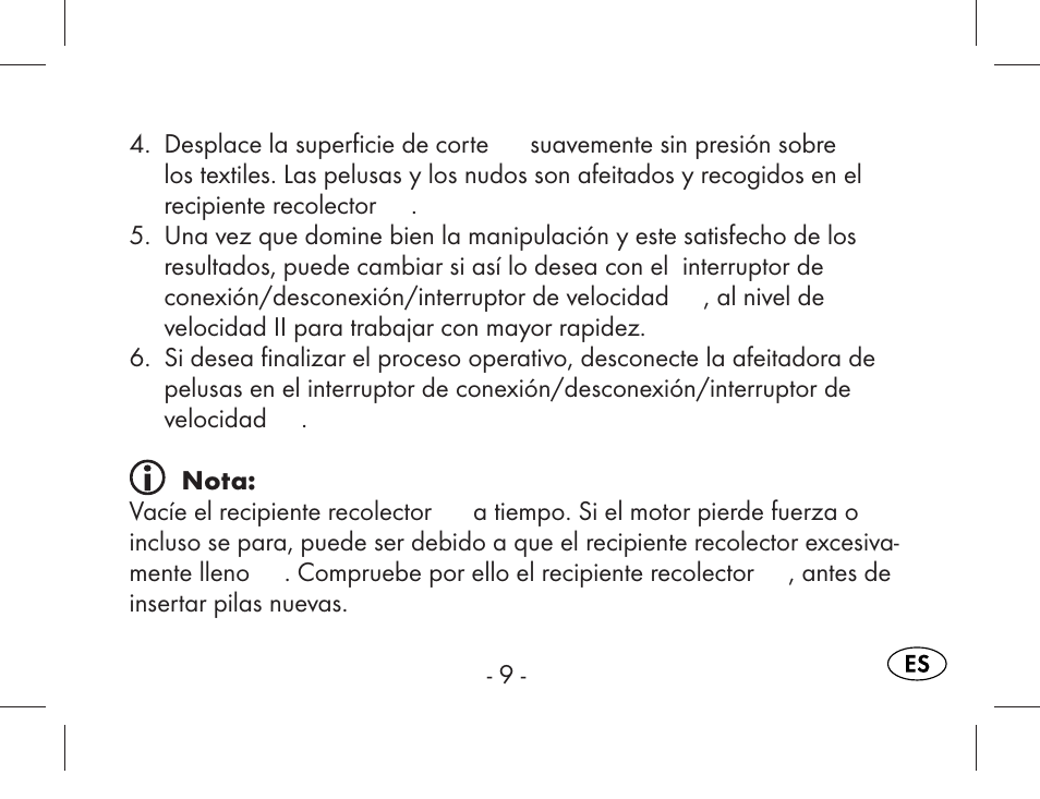 Aquapur KH1919 Lint Remover User Manual | Page 10 / 83