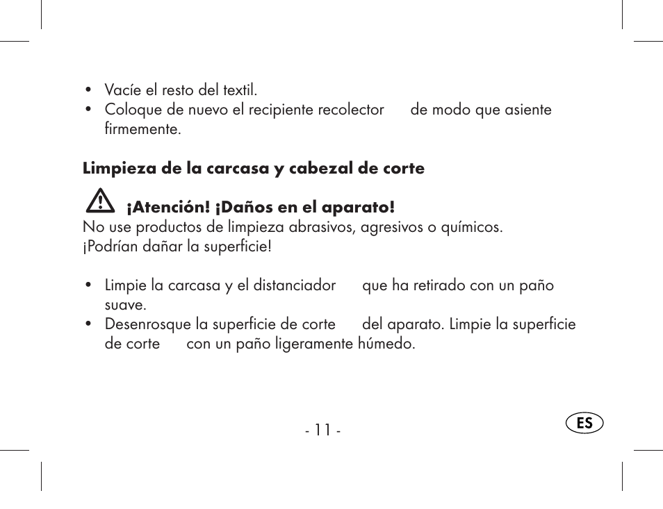 Aquapur KH1919 Lint Remover User Manual | Page 12 / 83