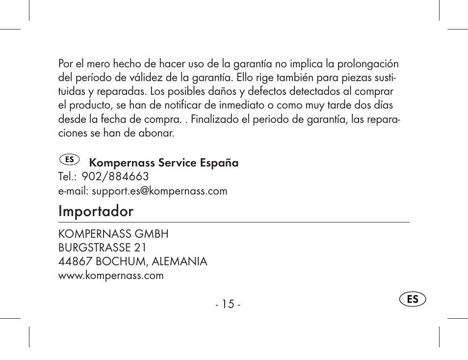 Importador | Aquapur KH1919 Lint Remover User Manual | Page 16 / 83