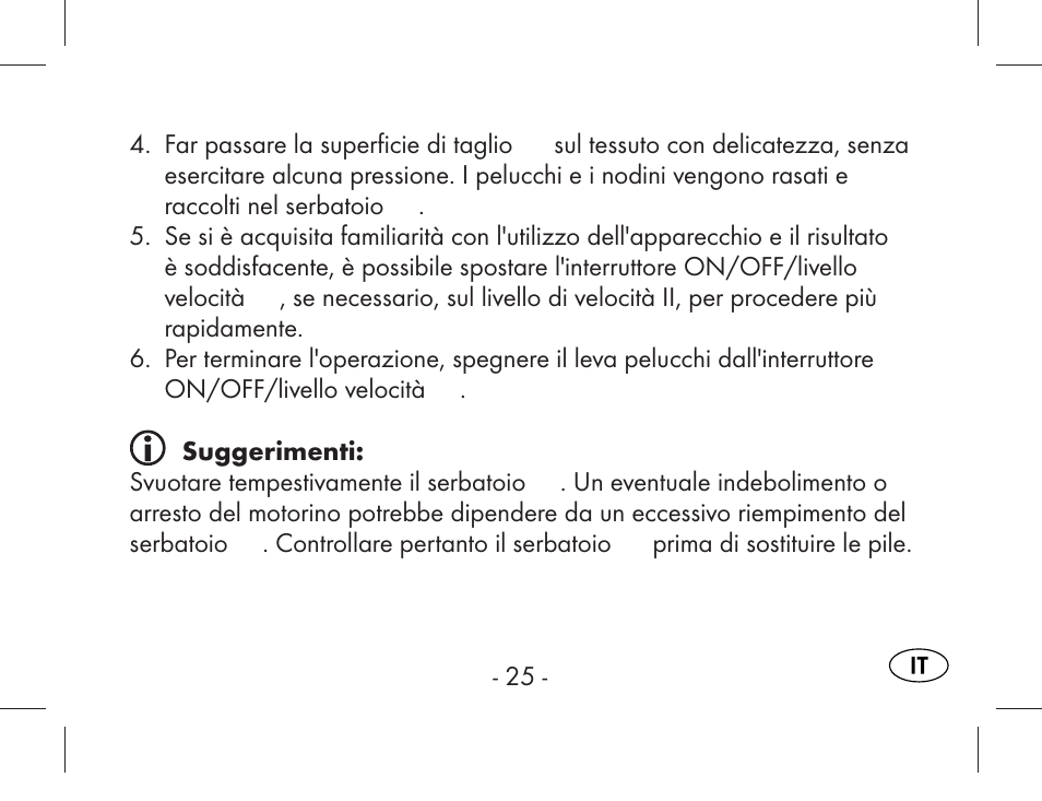 Aquapur KH1919 Lint Remover User Manual | Page 26 / 83