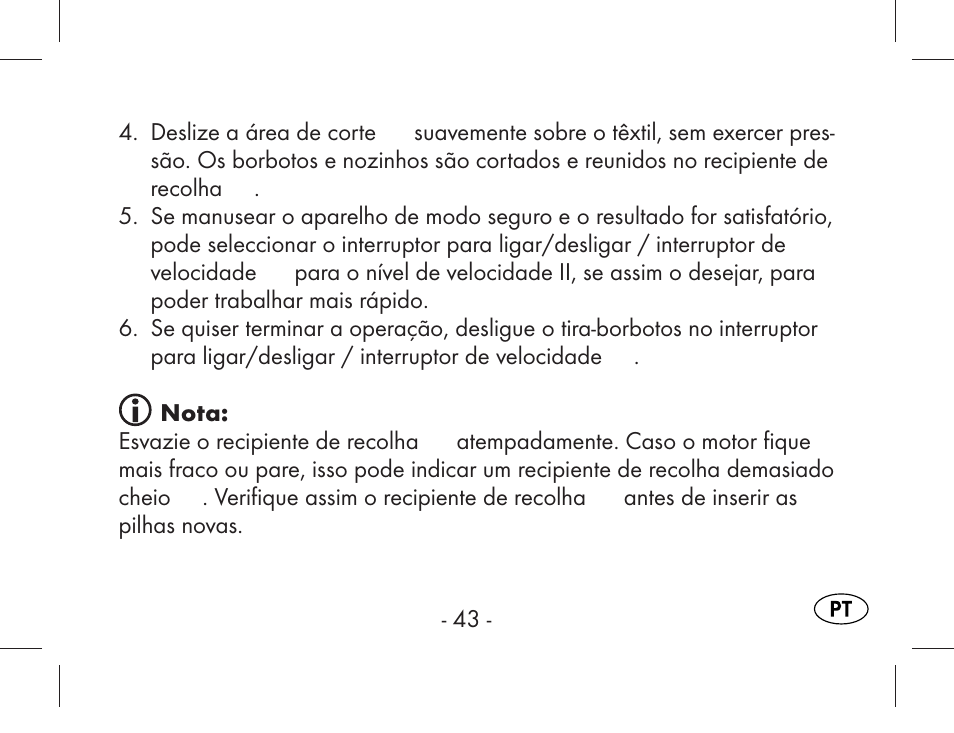 Aquapur KH1919 Lint Remover User Manual | Page 44 / 83