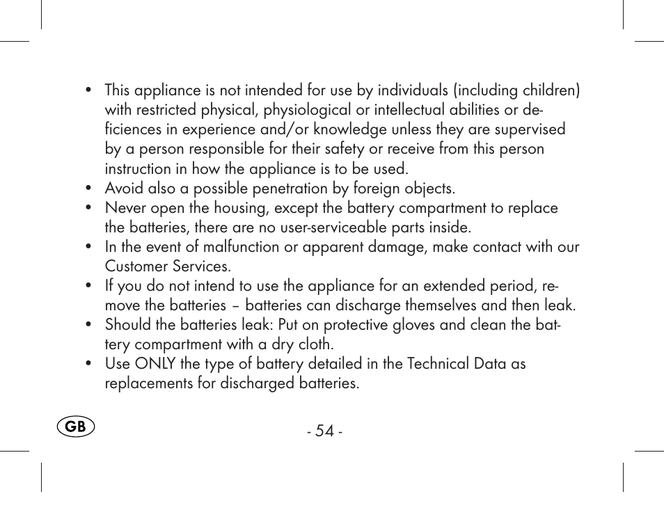 Aquapur KH1919 Lint Remover User Manual | Page 55 / 83