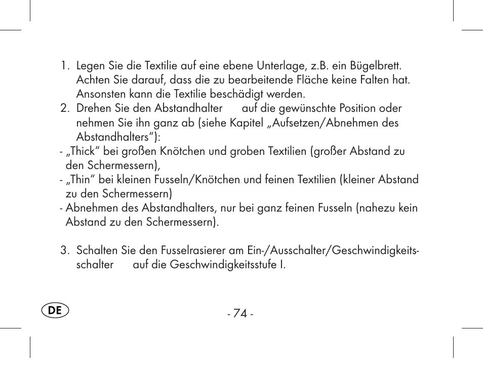 Aquapur KH1919 Lint Remover User Manual | Page 75 / 83