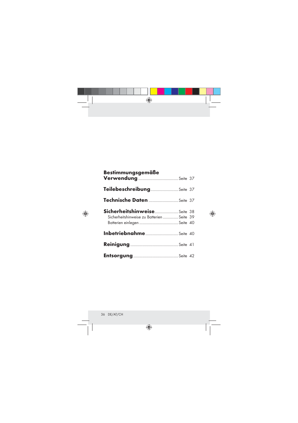 Aquapur Z31136 Lint Remover User Manual | Page 36 / 44