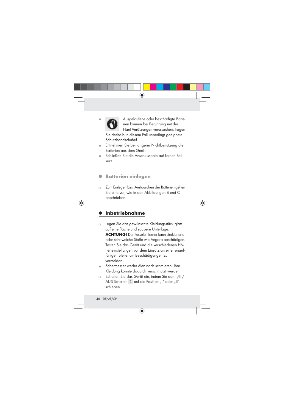 Aquapur Z31136 Lint Remover User Manual | Page 40 / 44