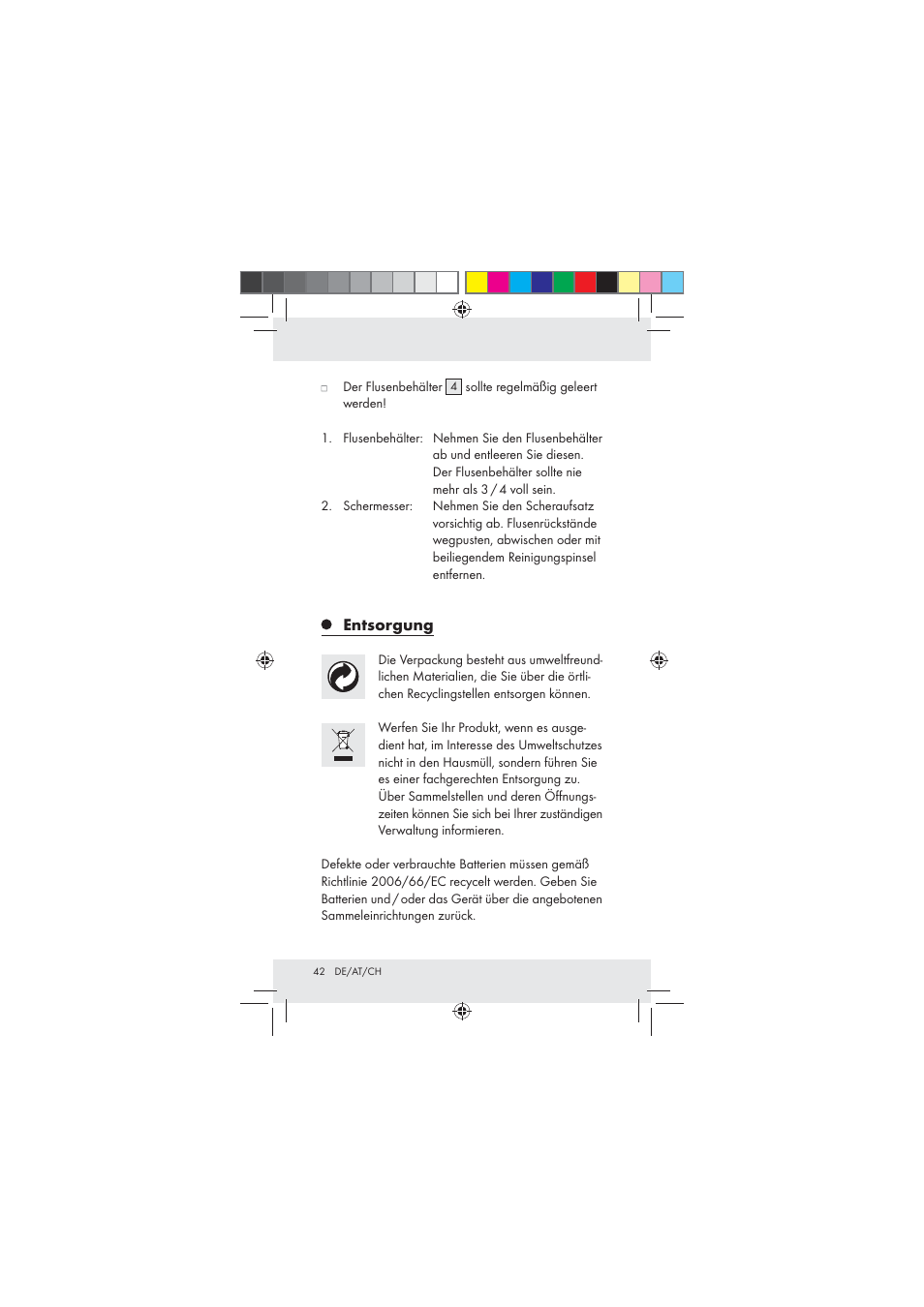 Aquapur Z31136 Lint Remover User Manual | Page 42 / 44