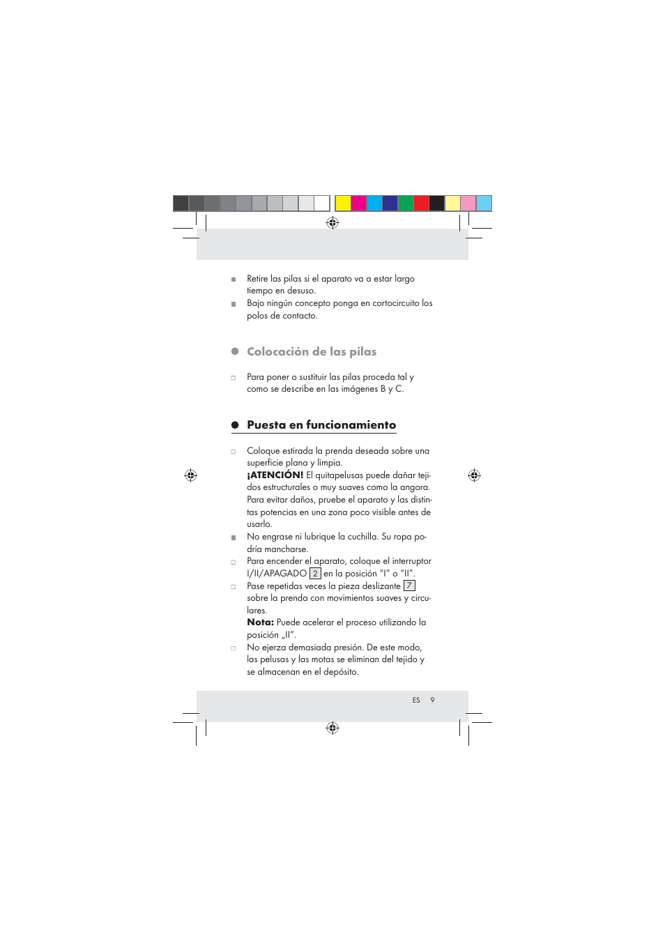 Aquapur Z31136 Lint Remover User Manual | Page 9 / 44