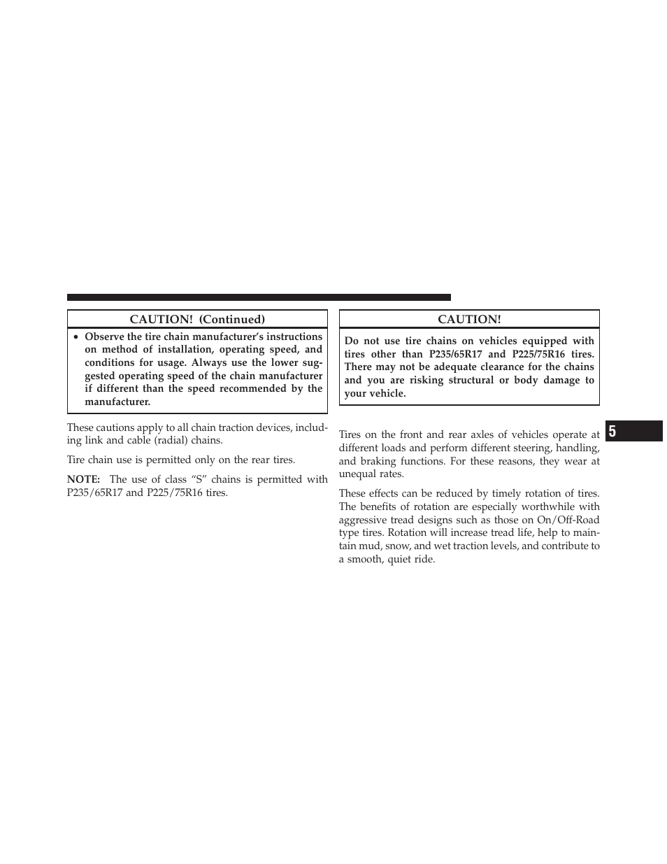 Tire rotation recommendations | Dodge 2010 Nitro User Manual | Page 348 / 498