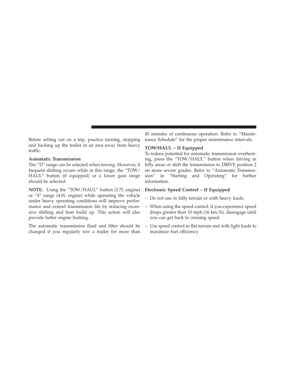 Towing tips | Dodge 2010 Nitro User Manual | Page 383 / 498
