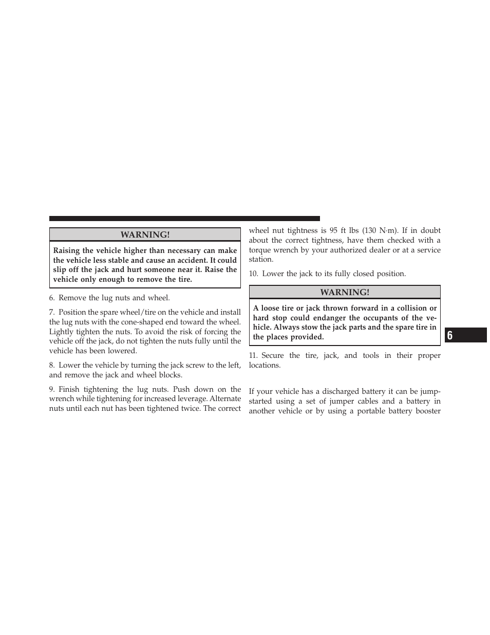 Jump-starting procedures | Dodge 2010 Nitro User Manual | Page 394 / 498