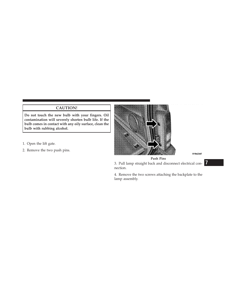 Rear tail, stop, turn signal, and backup lamp, Rear tail, stop, turn signal, and backup, Lamp | Dodge 2010 Nitro User Manual | Page 444 / 498