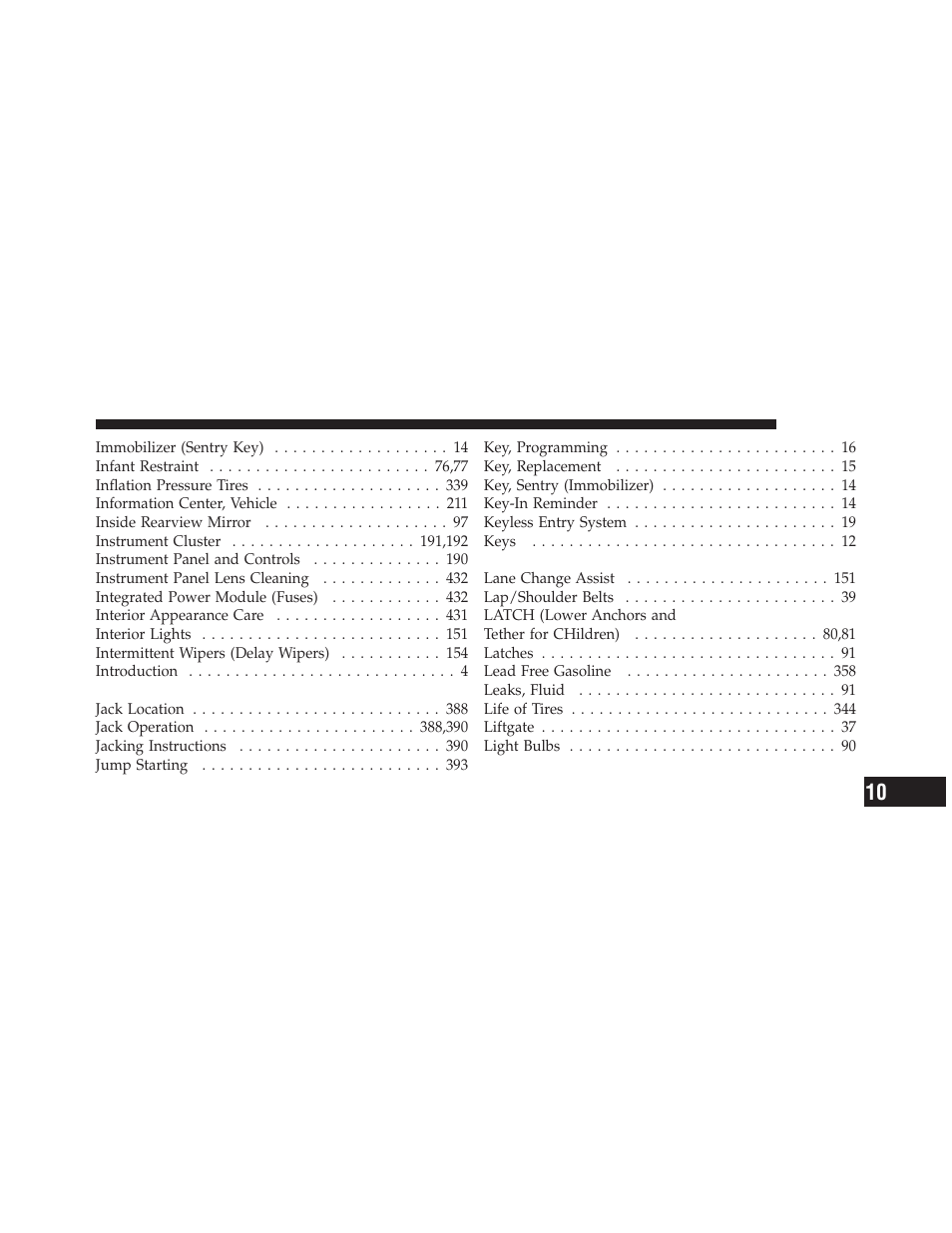 Dodge 2010 Nitro User Manual | Page 488 / 498