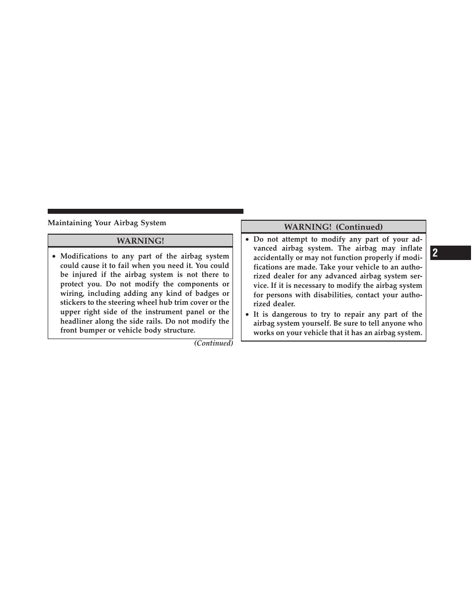 Dodge 2010 Nitro User Manual | Page 74 / 498
