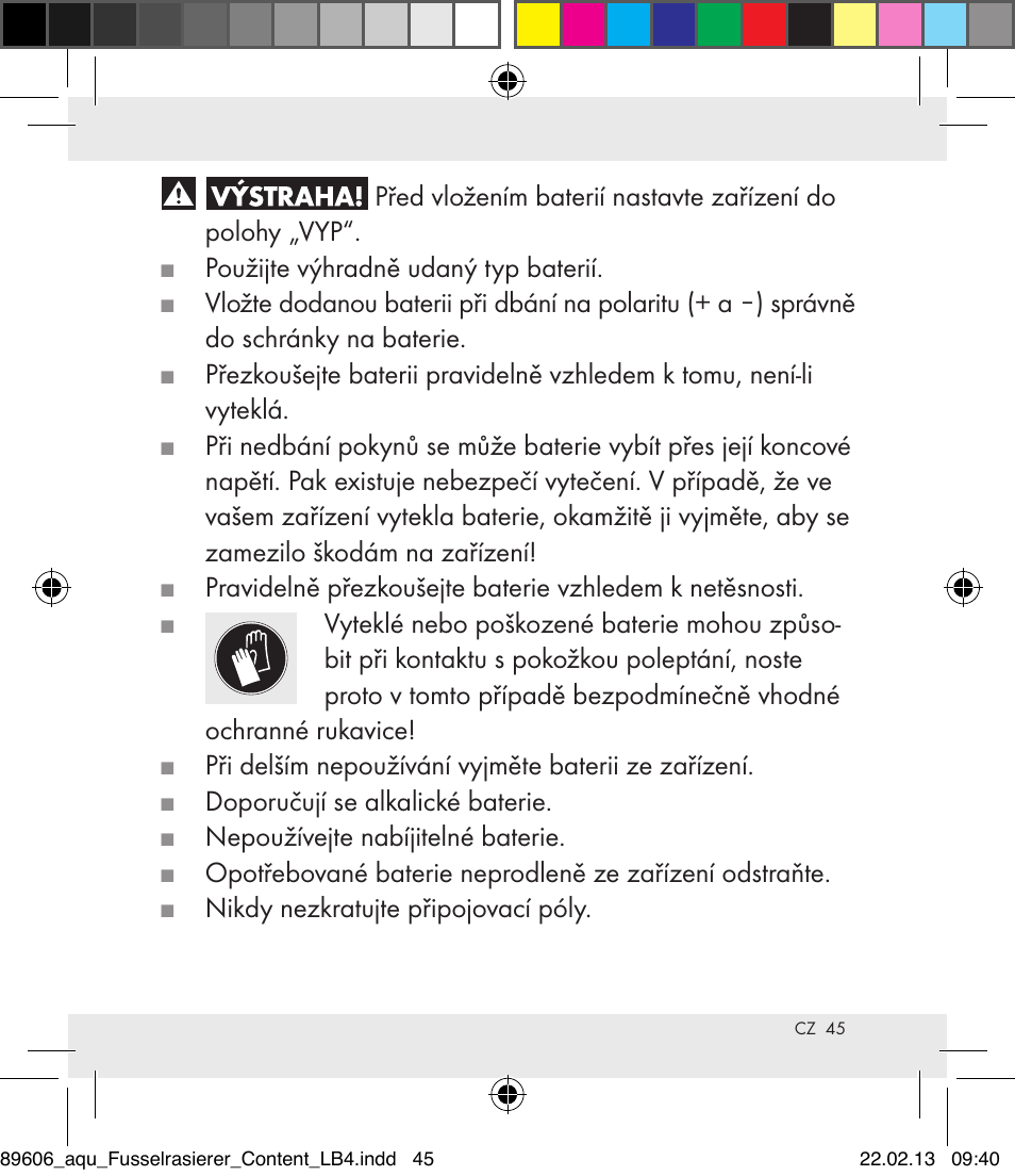 Aquapur H5773 Lint Remover User Manual | Page 45 / 67