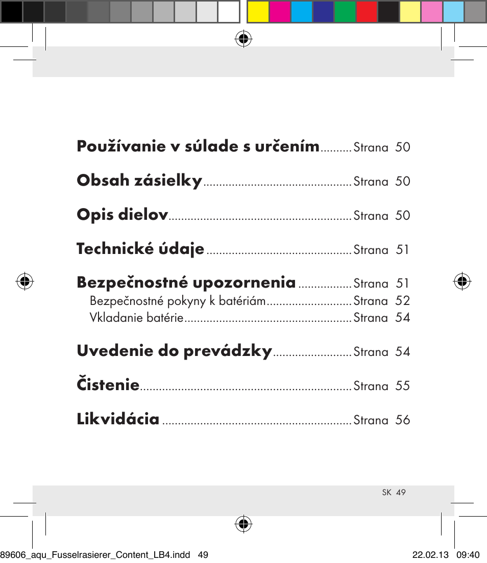 Aquapur H5773 Lint Remover User Manual | Page 49 / 67