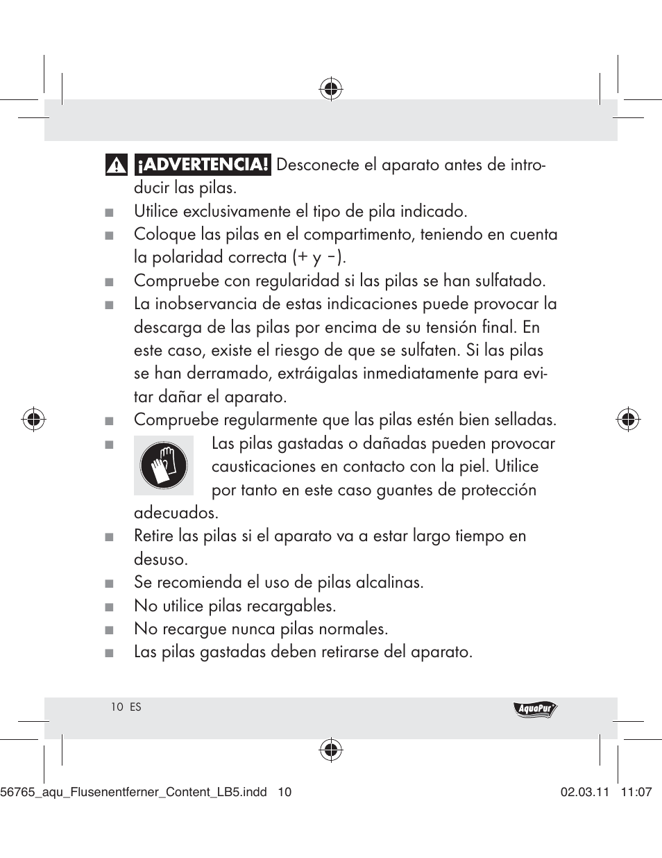 Aquapur H5773 Lint Remover User Manual | Page 8 / 56