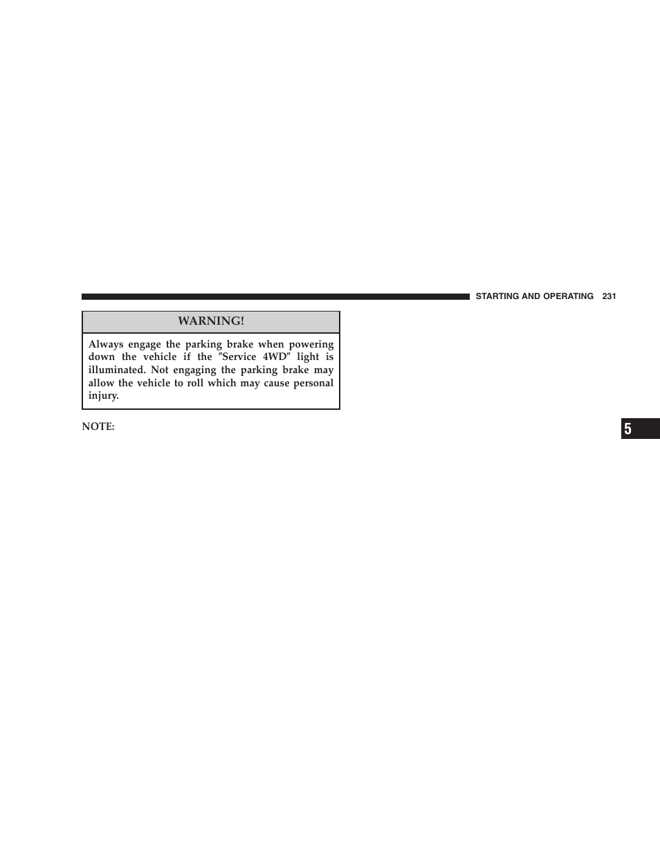 Dodge 2005 Durango User Manual | Page 231 / 416