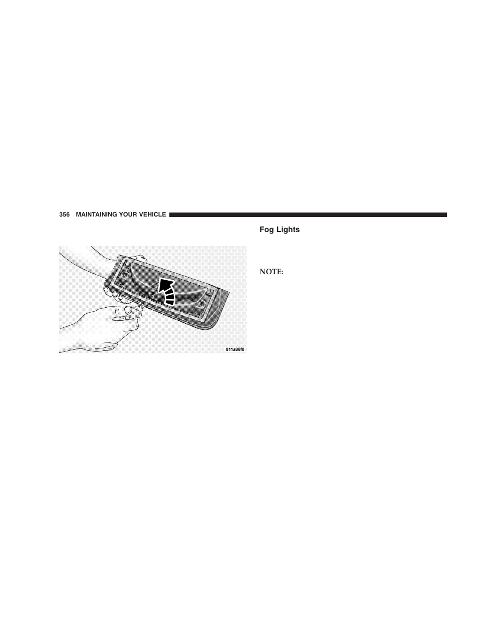 Fog lights | Dodge 2005 Durango User Manual | Page 356 / 416