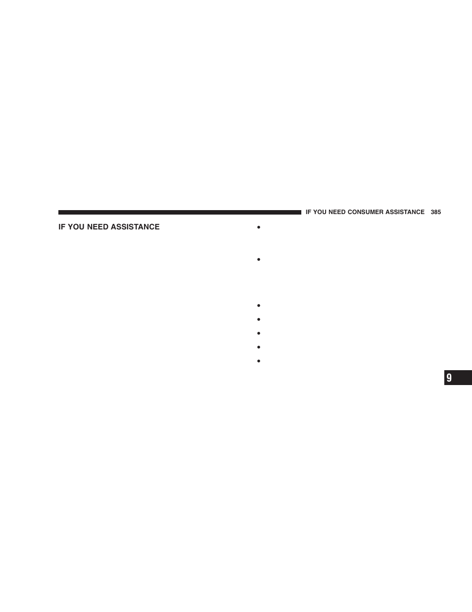 If you need assistance | Dodge 2005 Durango User Manual | Page 385 / 416