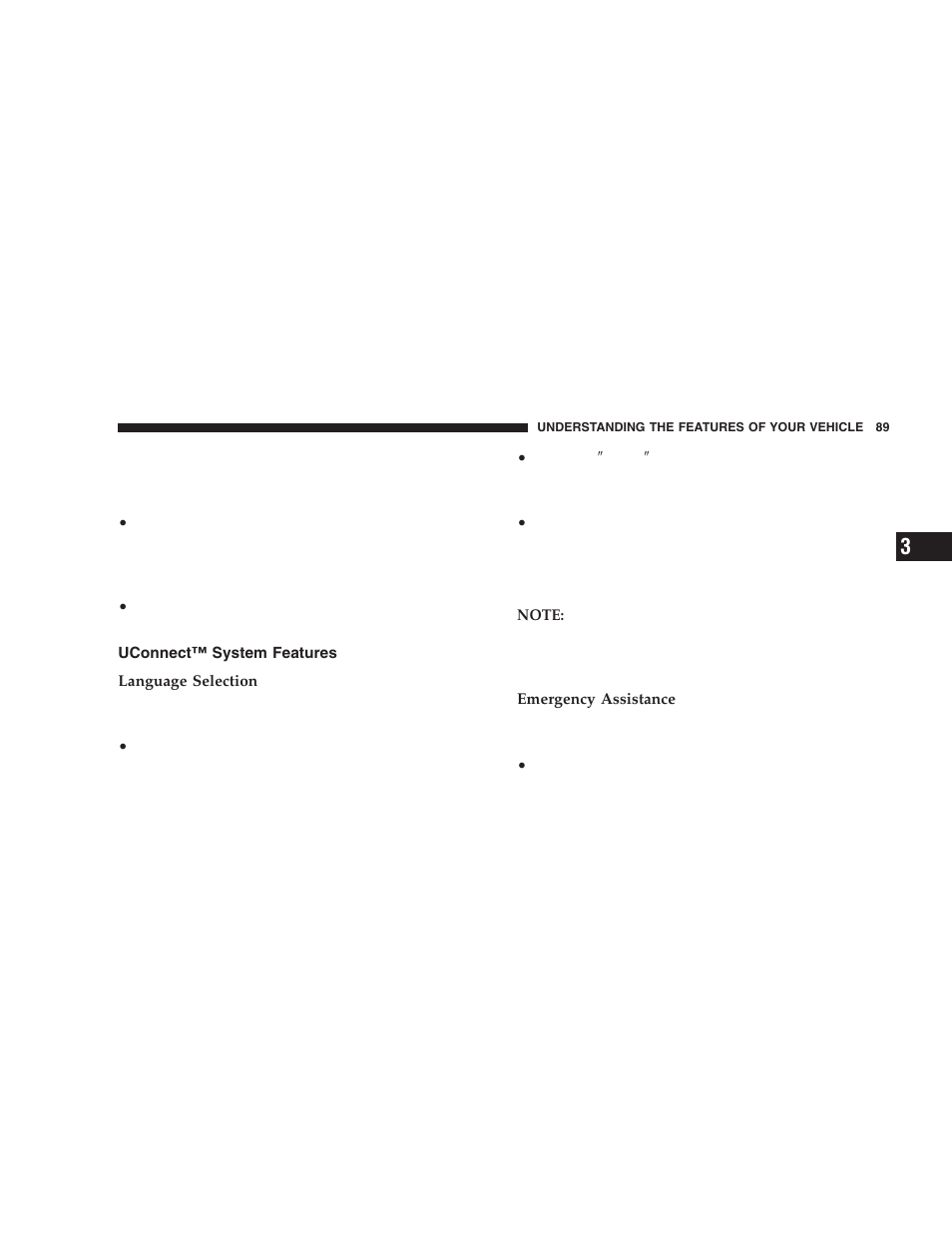 Uconnect™ system features | Dodge 2005 Durango User Manual | Page 89 / 416