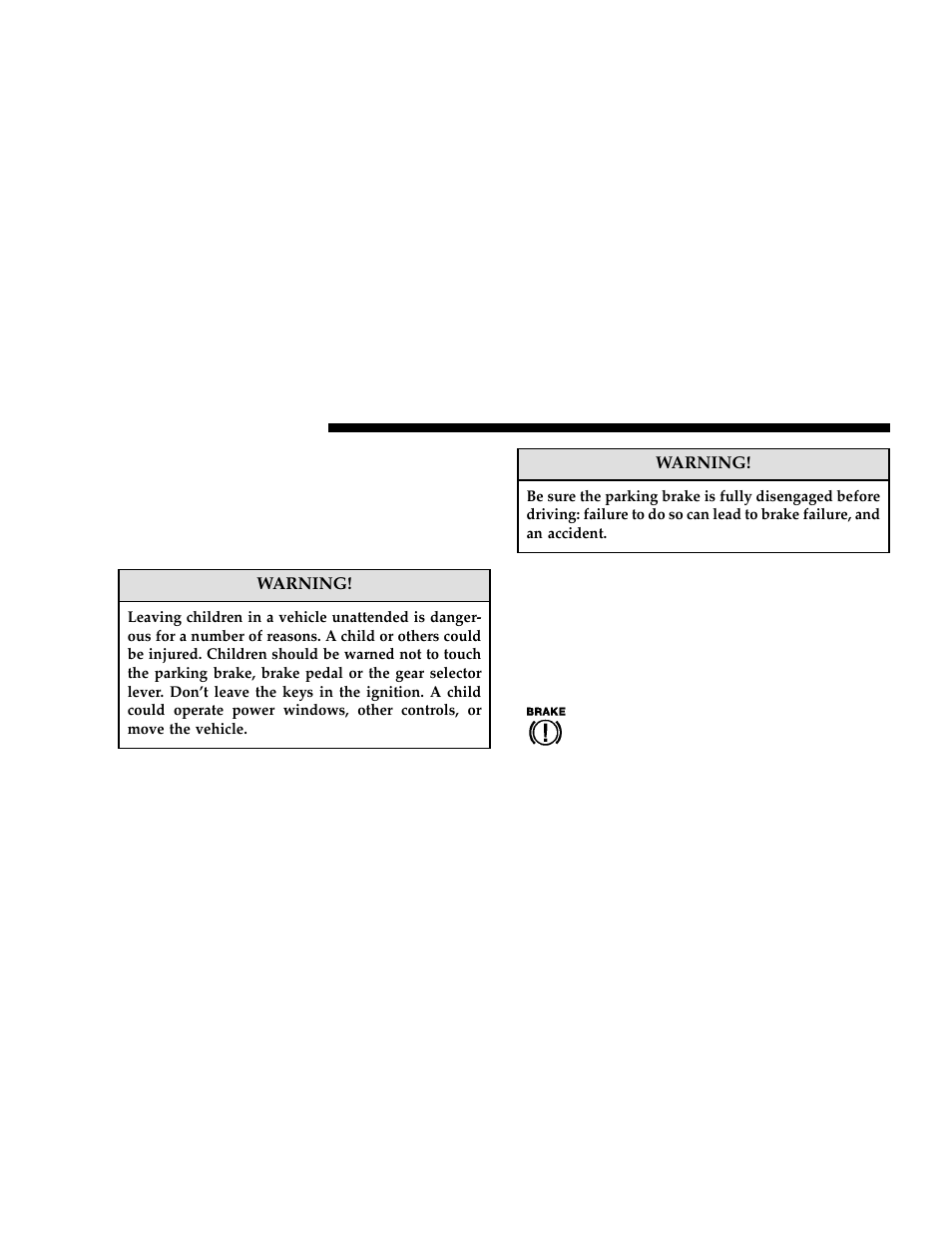 Brake system | Dodge 2006 Grand Caravan User Manual | Page 314 / 504