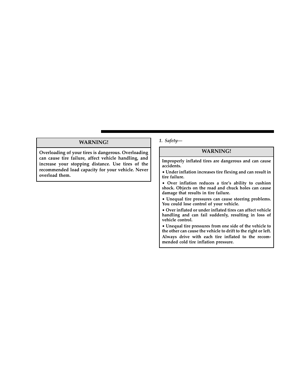 Tires—general information, Tire pressure | Dodge 2006 Grand Caravan User Manual | Page 328 / 504