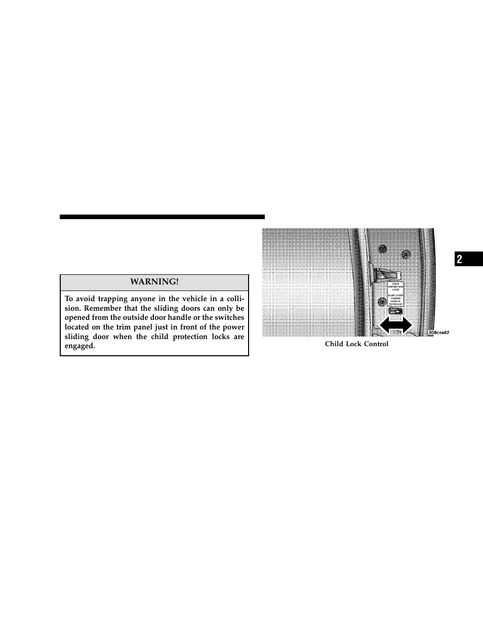 Child protection door lock | Dodge 2006 Grand Caravan User Manual | Page 33 / 504