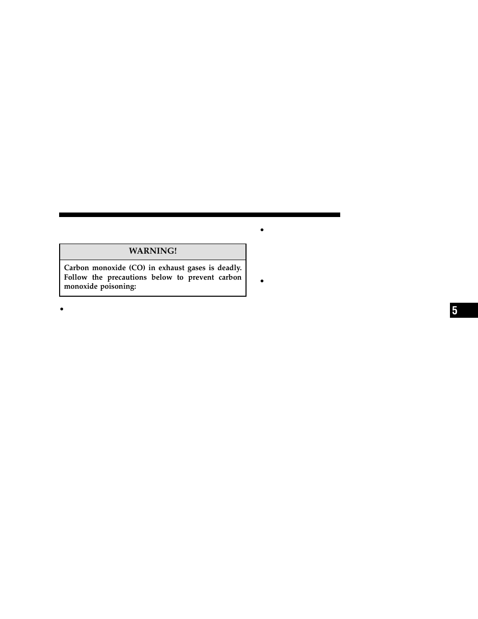 Carbon monoxide warnings | Dodge 2006 Grand Caravan User Manual | Page 345 / 504