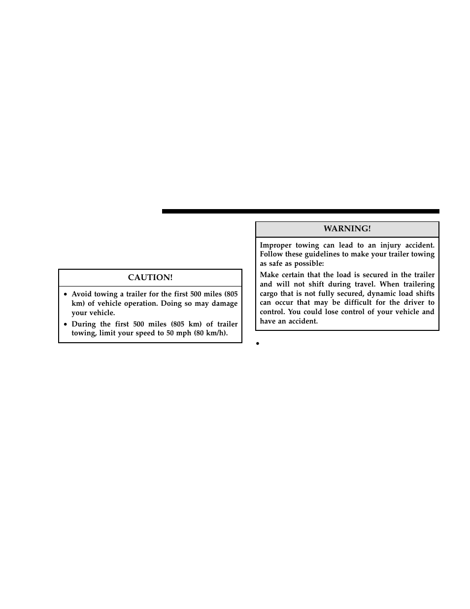 Towing requirements | Dodge 2006 Grand Caravan User Manual | Page 358 / 504