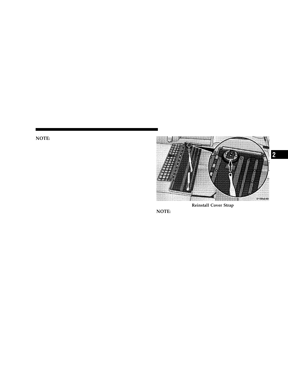 Reinstalling storage bin cover emergency, Release | Dodge 2006 Grand Caravan User Manual | Page 39 / 504