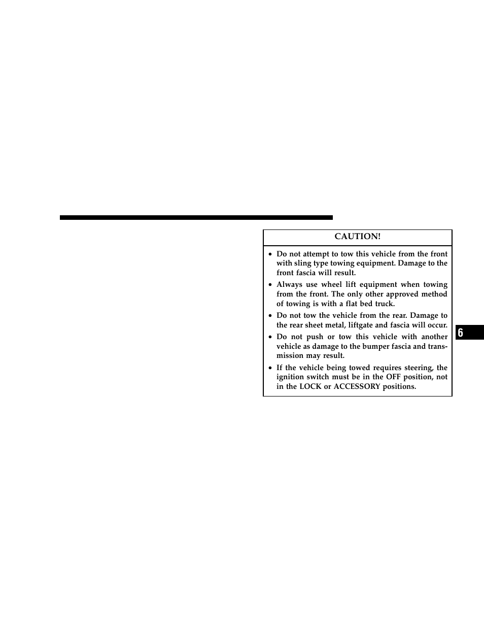 Towing a disabled vehicle, With ignition key | Dodge 2006 Grand Caravan User Manual | Page 391 / 504