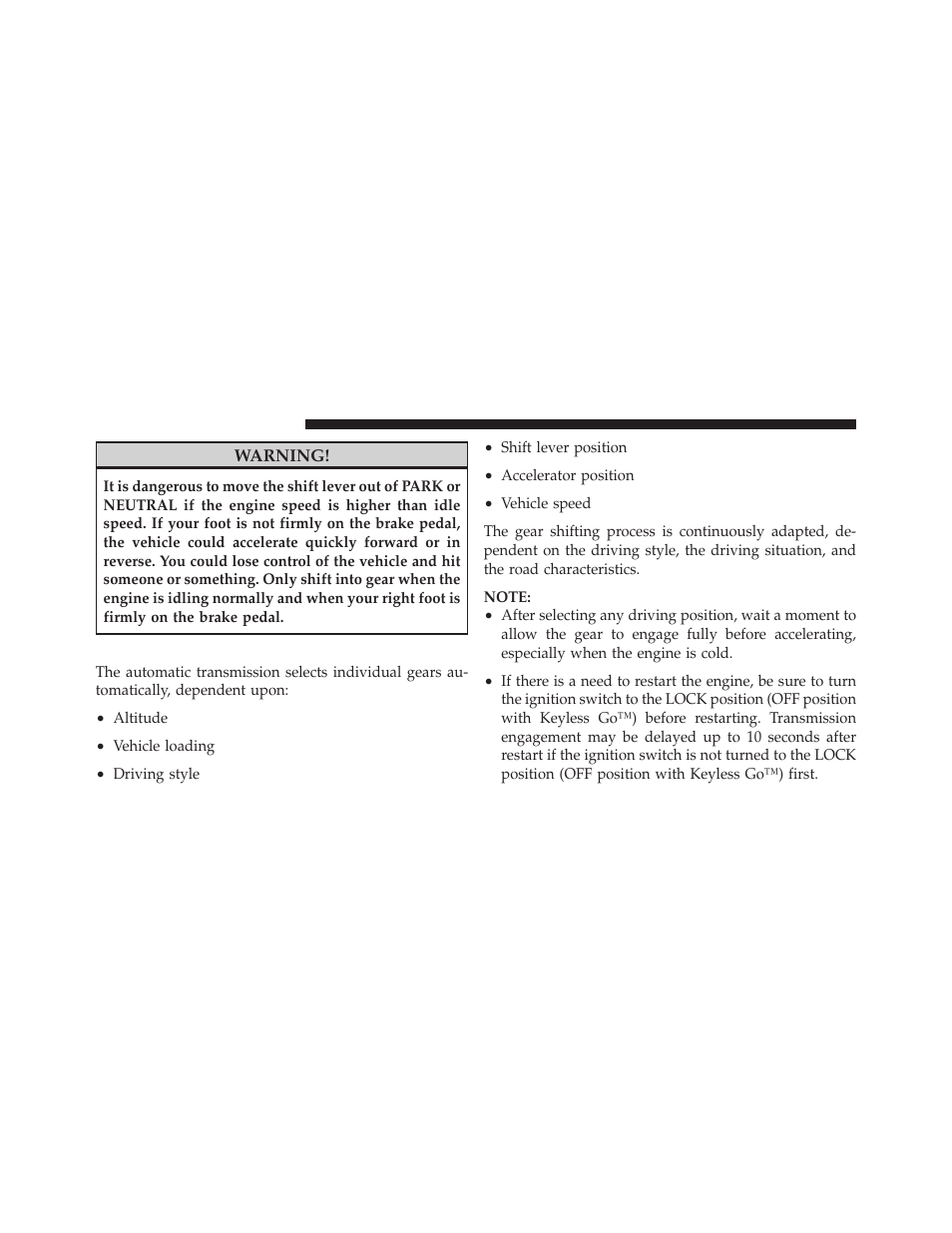 General information | Dodge 2010 Challenger SRT8 User Manual | Page 251 / 436