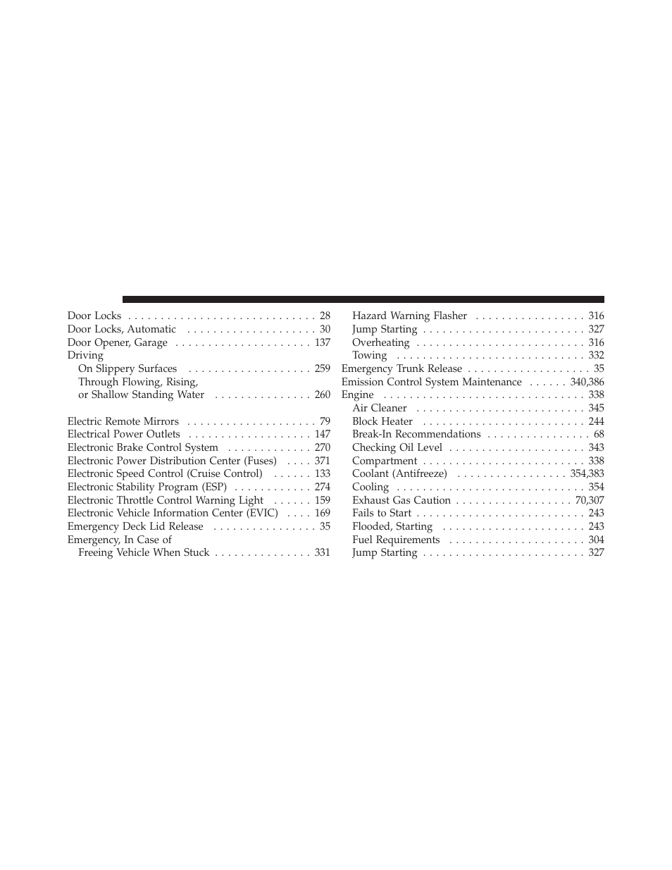 Dodge 2010 Challenger SRT8 User Manual | Page 421 / 436