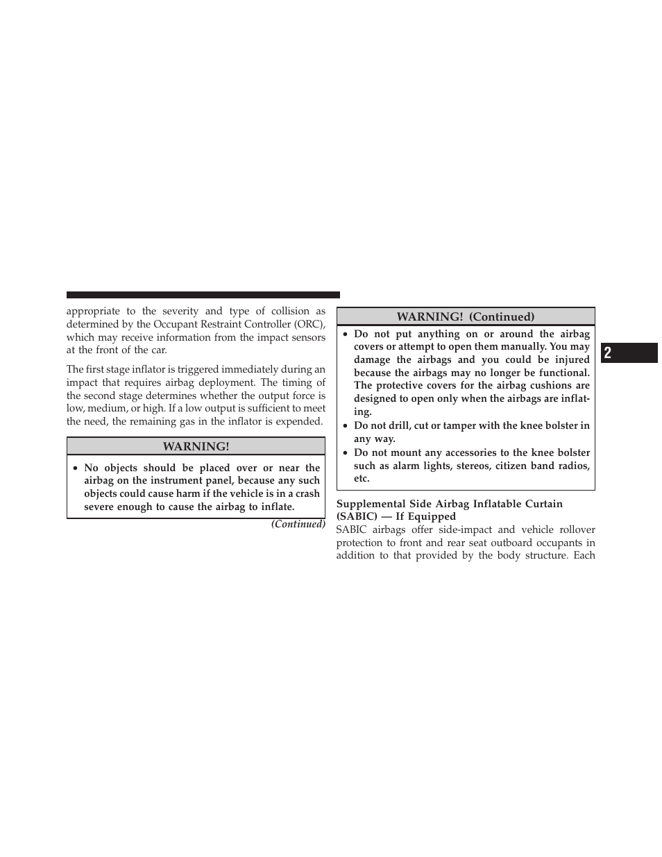 Dodge 2010 Challenger SRT8 User Manual | Page 48 / 436