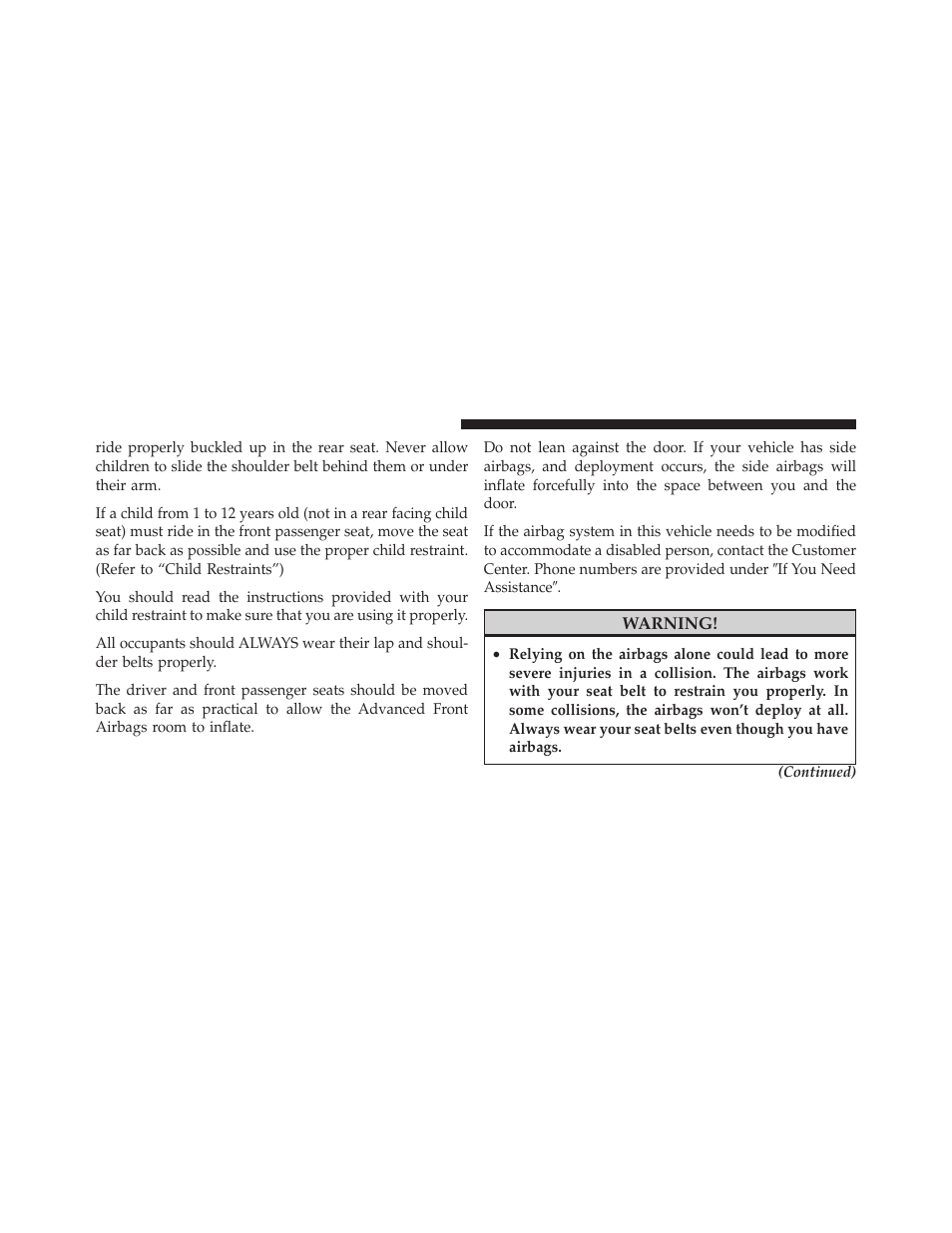 Dodge 2010 Challenger SRT8 User Manual | Page 51 / 436